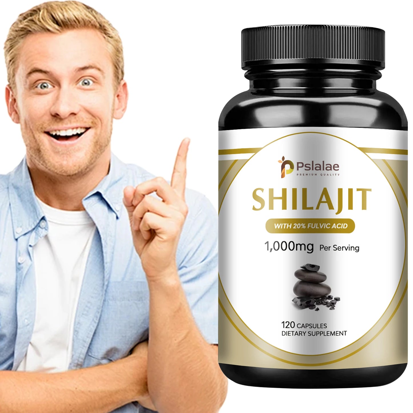 Shilajit 1000mg – Strength, Stamina & Mental Focus for Men