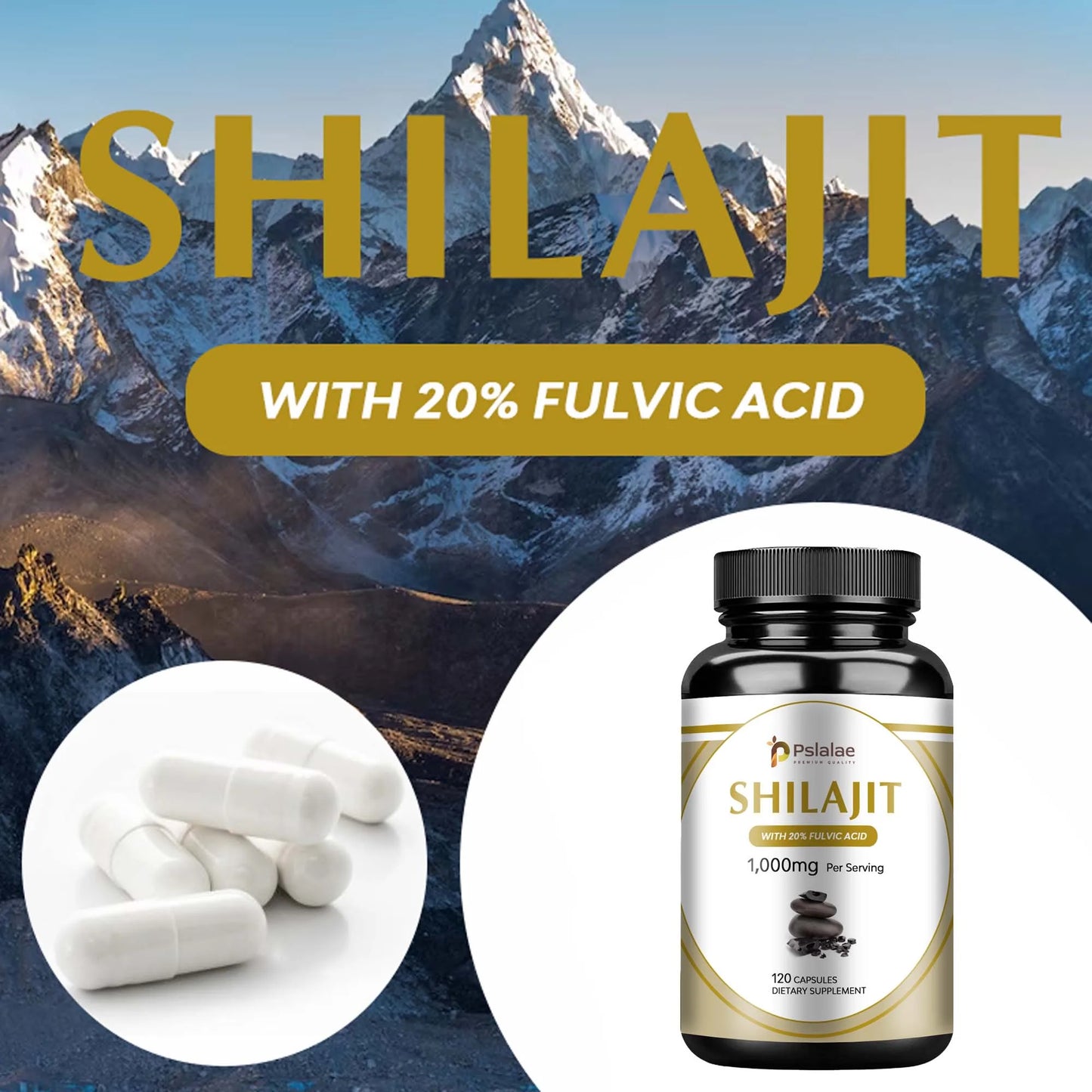 Shilajit 1000mg – Strength, Stamina & Mental Focus for Men