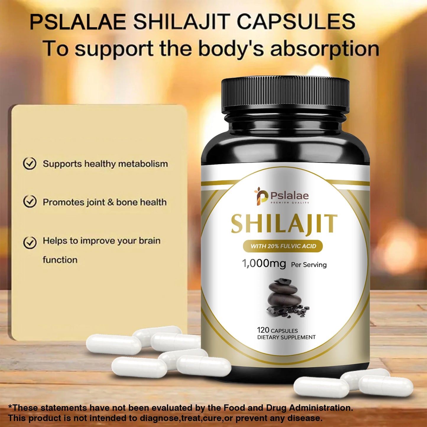 Shilajit 1000mg – Strength, Stamina & Mental Focus for Men