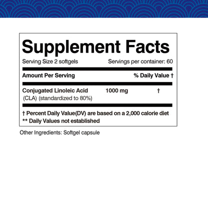 CLA 1250mg – Support Fat Loss & Lean Muscle Definition Naturally