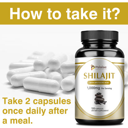 Shilajit 1000mg – Strength, Stamina & Mental Focus for Men