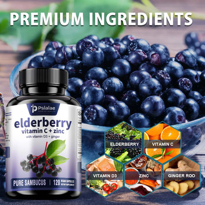 Elderberry – Immune Support with Vitamin C & Zinc